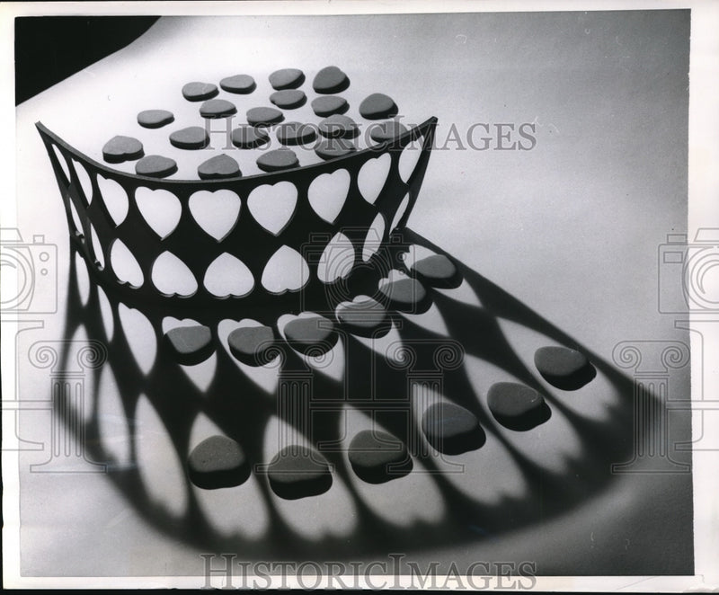 Load image into Gallery viewer, 1957 Press Photo Eraser fashions cut from a sheet of rubber
