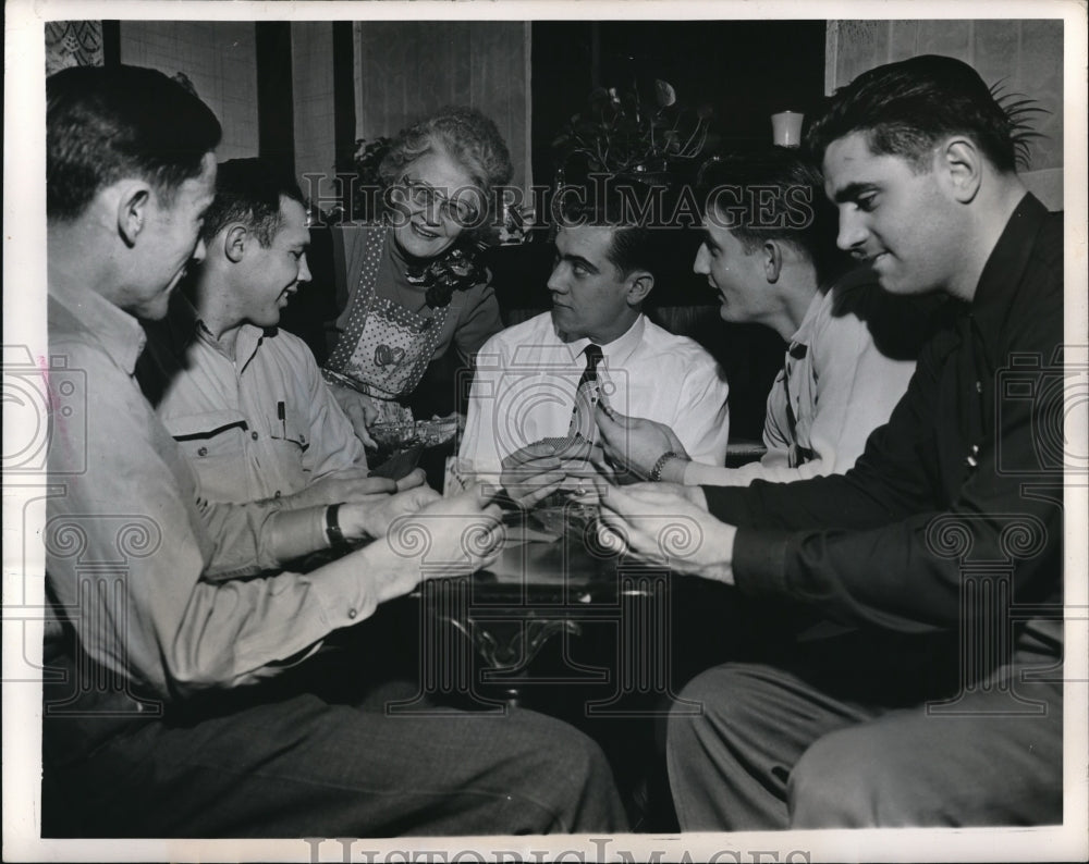 1949 Press Photo Ida Howes & students McLaehorn, Hammon,Eddleman,Maxin