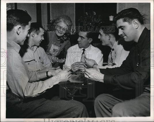 1949 Press Photo Ida Howes & students McLaehorn, Hammon,Eddleman,Maxin