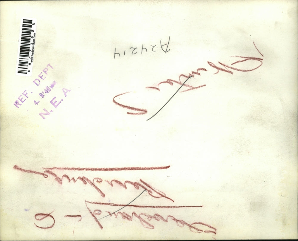 1948 Press Photo Cleveland, Ohio snow along Easter parade route