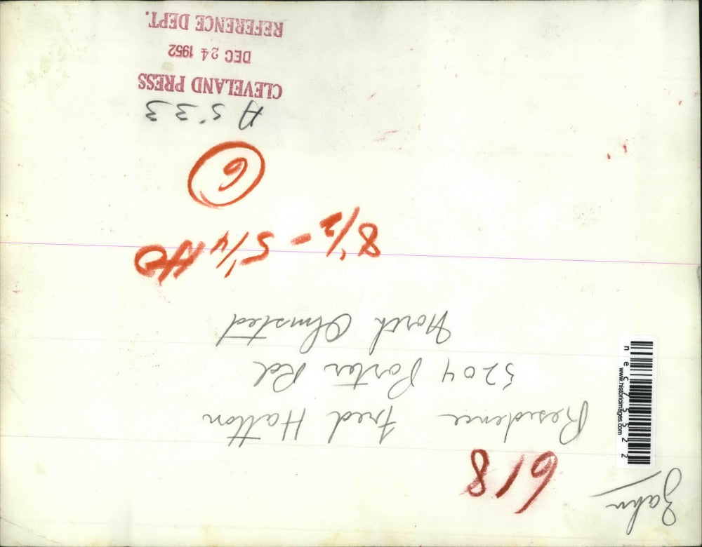 1952 Press Photo Residence Fred Hatton 5204 Porter Rd. North Olmstead