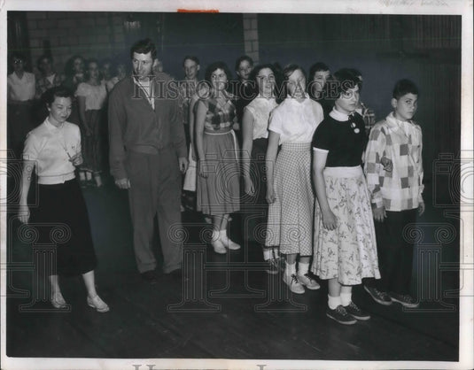 1959 Press Photo Roxboro Junior High teachers Julia Wallenburg, Dave Paulus