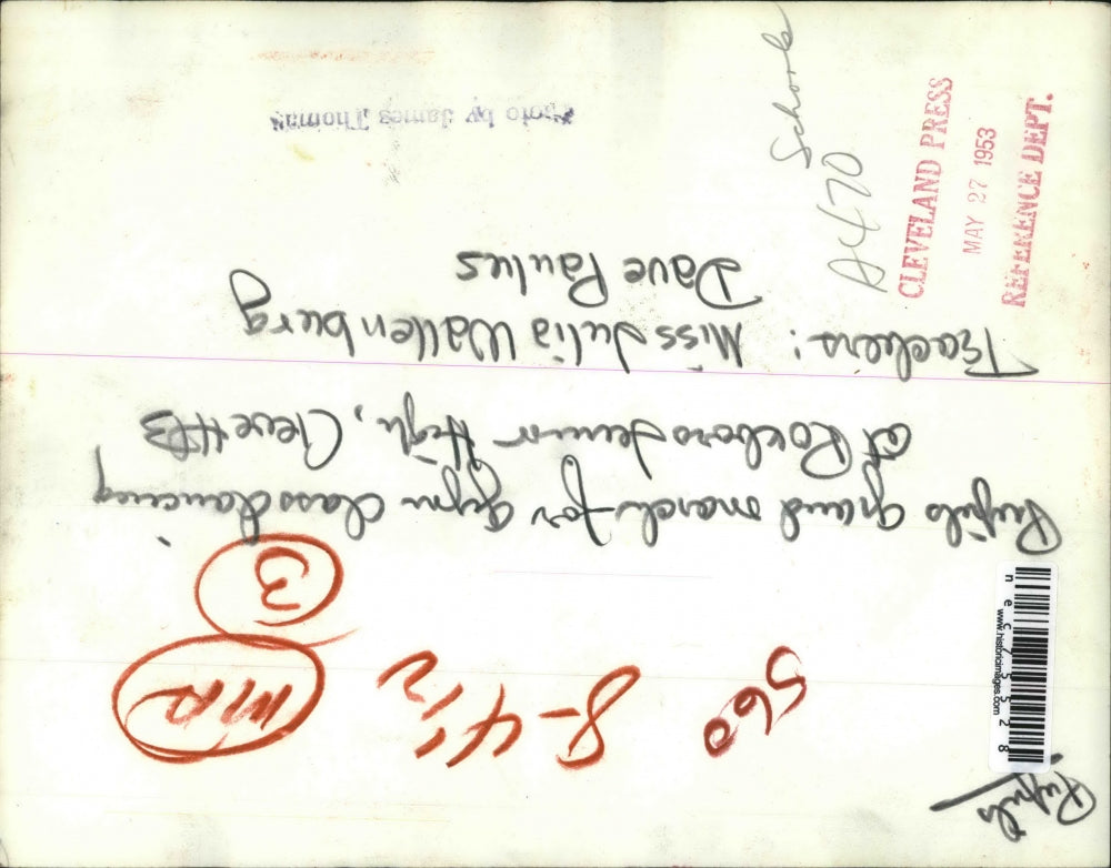 1959 Press Photo Roxboro Junior High teachers Julia Wallenburg, Dave Paulus