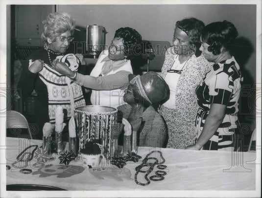 1973 Press Photo Mrs Paul Warner, Carolyn Cox, Nannie Malone, Minnie Boykan,