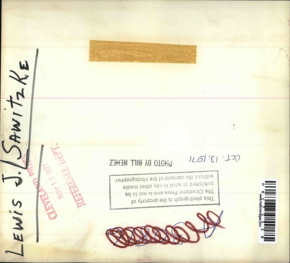 1971 Press Photo Lewis J. Sawitzke