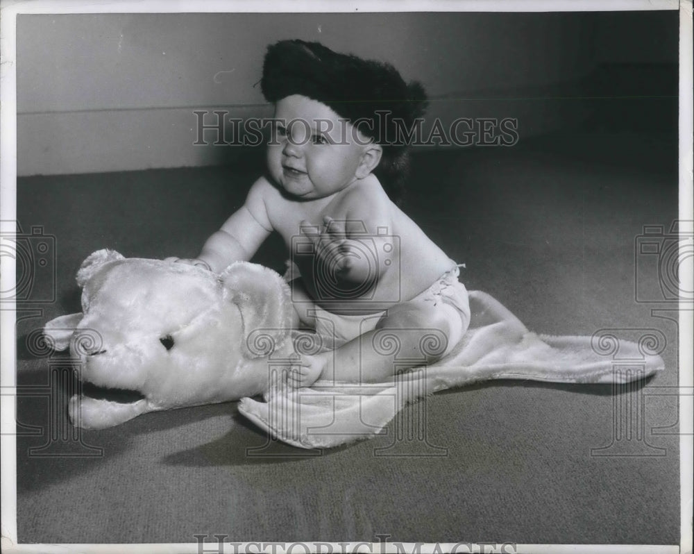 1955 Press Photo Michael Gorman, 18 month old baby