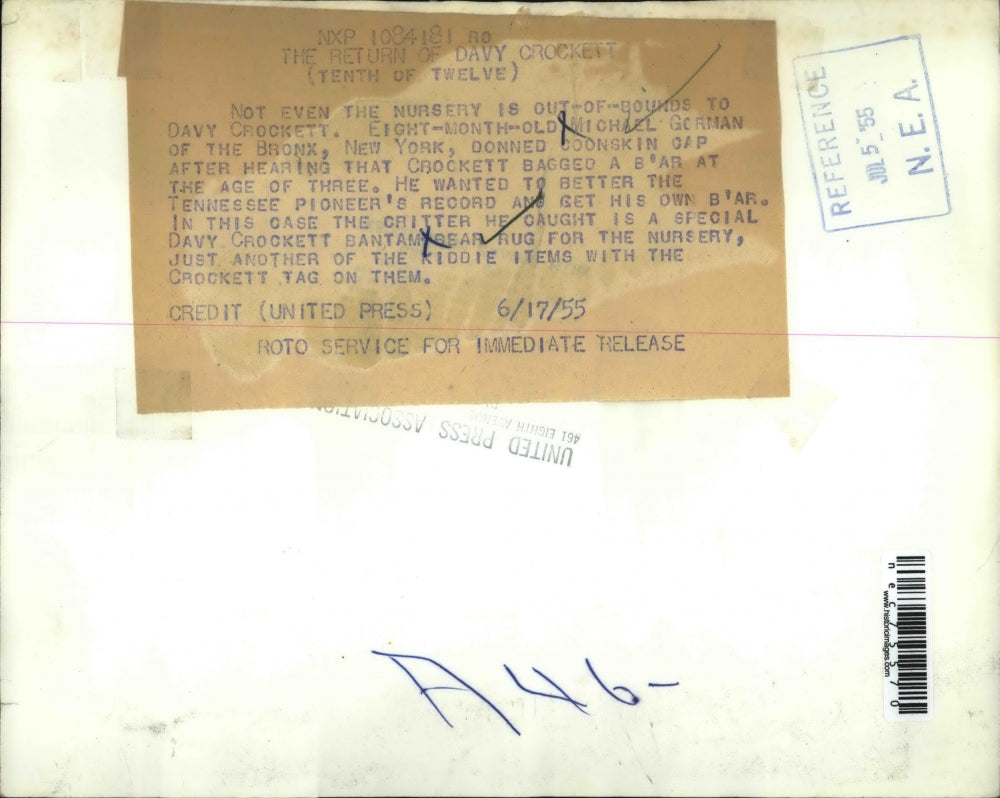 1955 Press Photo Michael Gorman, 18 month old baby