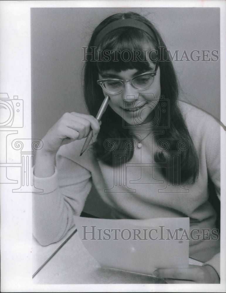 1967 Press Photo Constance Ramba of Carl F. Shuler Junior High School- Historic Images