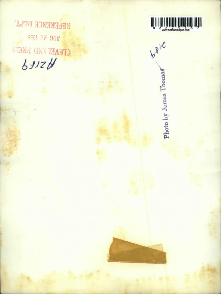 1955 Press Photo Cleveland businessman in suit and tie