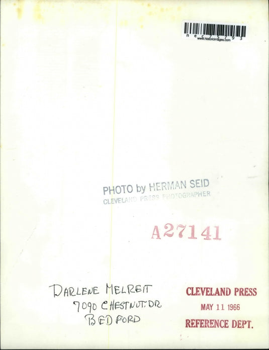 1966 Press Photo Darlene Melreit