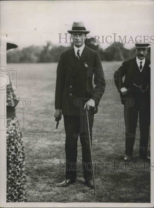 1921 Press Photo HRH Prince Henry Starts Race At Polytechnic Marathon In Windsor