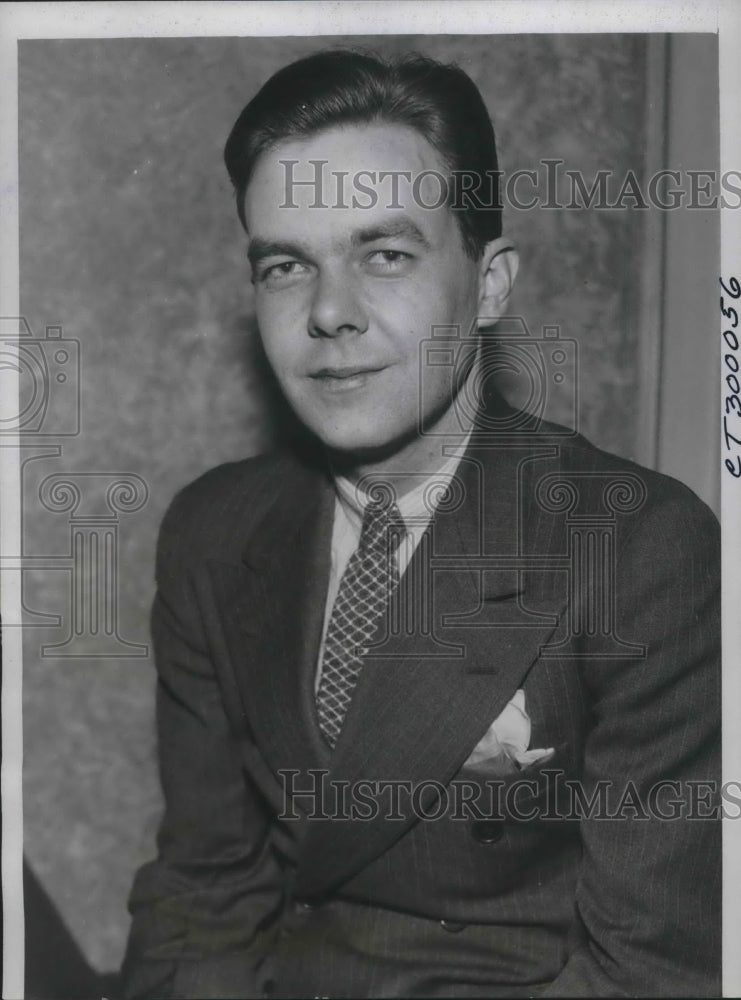 1935 Press Photo Rolland Steele, Federal Employee Wins $40,000 in Sweepstakes