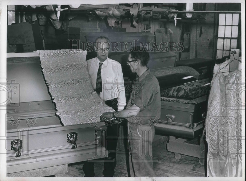 Load image into Gallery viewer, 1967 Press Photo Ohio Burial case Co. at 1720 Columbus Rd.
