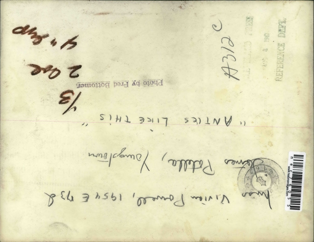 1947 Press Photo Miss Vivian Powell and James Patelle "Antics Like This"