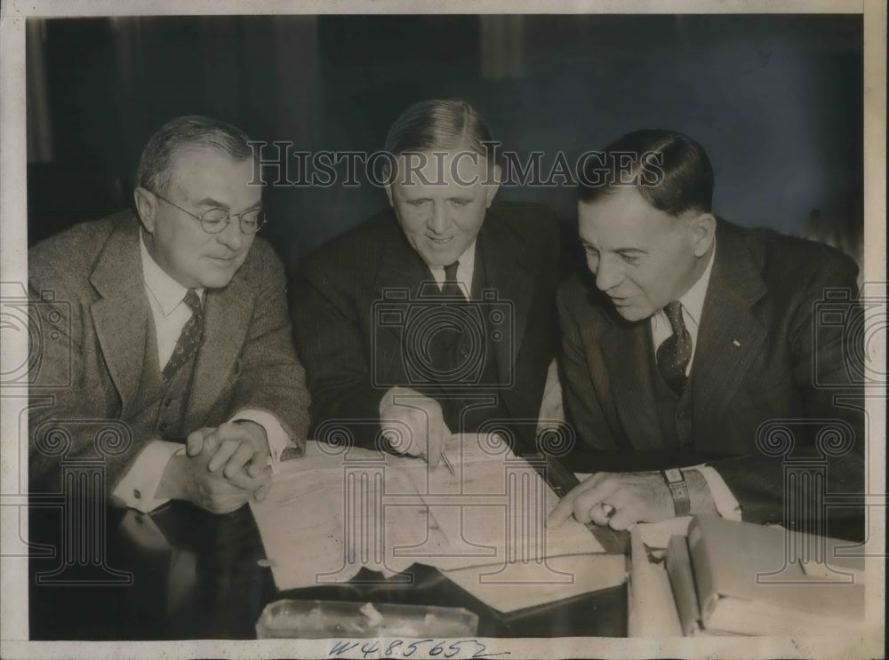 1939 Press Photo Army Officers before Military affairs committee in Washington