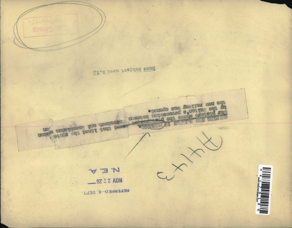 1928 Press Photo Sultan's procession at the opening of new railway in Morocco