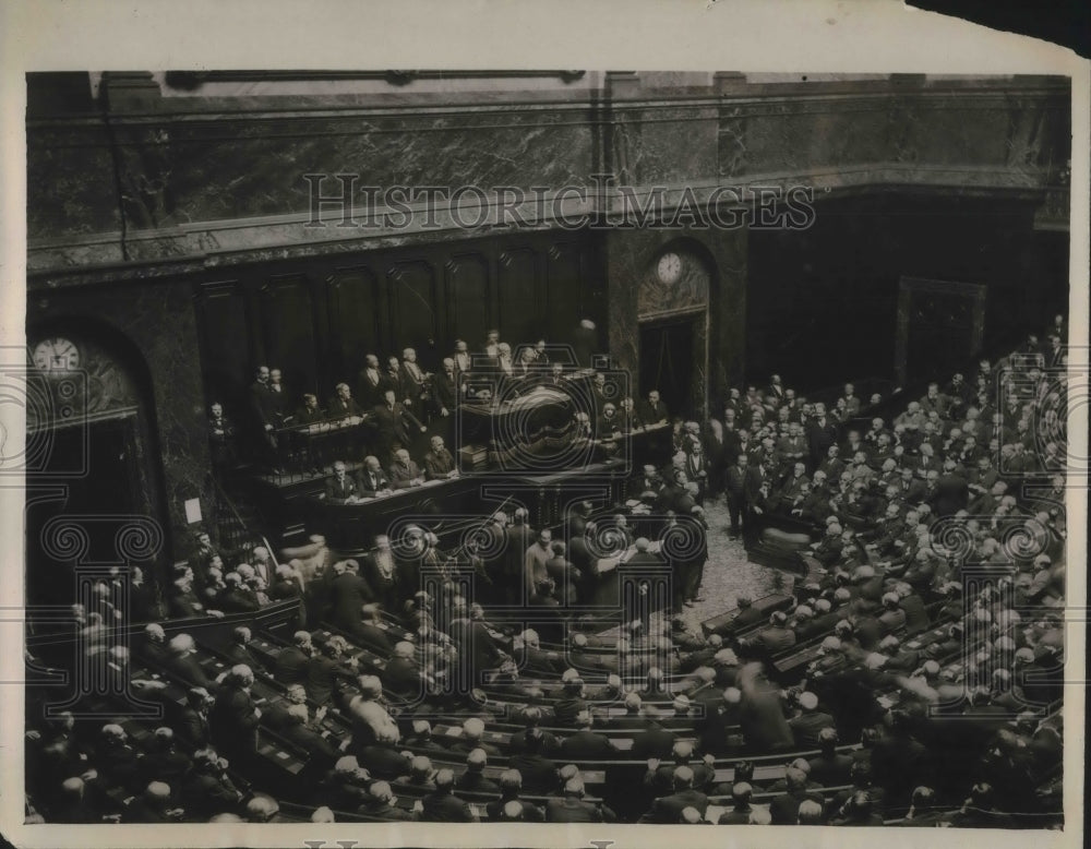 1931 Press Photo Palace of Versailes during National Assembly