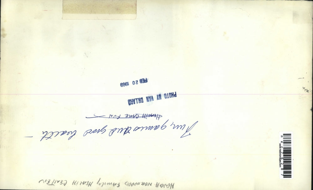 1969 Press Photo People at the Norwood Family Health center