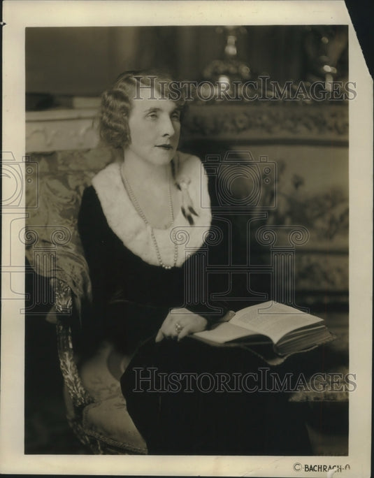 1932 Press Photo Nella Veverka Wife Of Czechoslovakian Minister