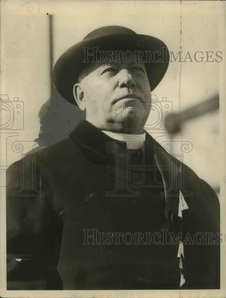 1924 Press Photo Cardinal O'Connell leading Catholic Prelate in US to holy land