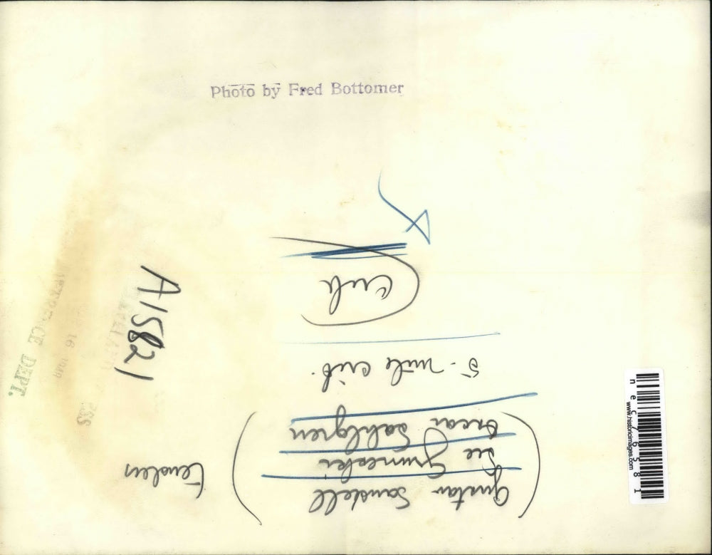 1948 Press Photo Gustav Sansdell, Lee Gruneski, Oscar Sahlgren & a Conn train