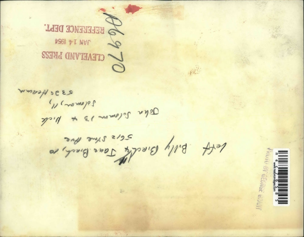 1954 Press Photo Billy & Jane Birch, John & Nick Soloman sledding