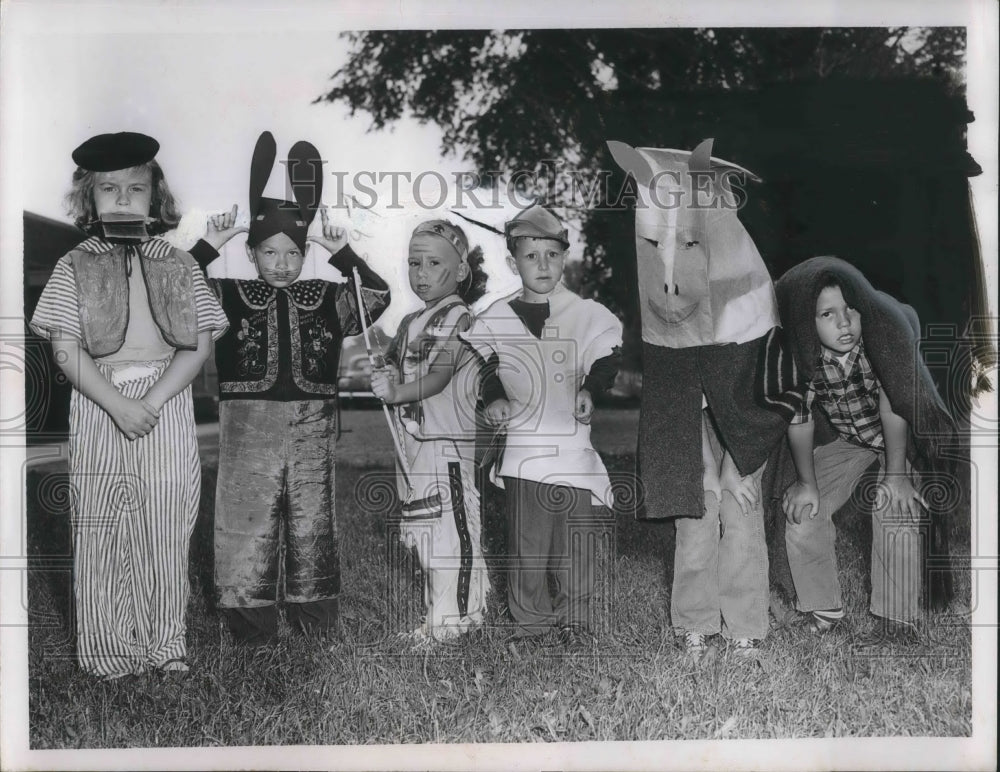 1956 Press Photo L Taylor, T Schmidt, R Levin,R Truxton, B Bower,K Bower