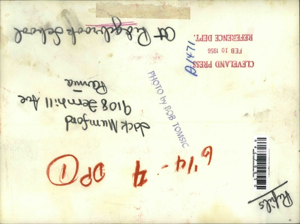 1956 Press Photo Jack Mumford in class at Parma, Ohio Ridgewood School