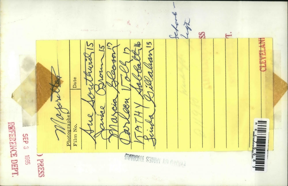 1965 Press Photo Sue Southwich, Janice Brown, Marcia Gleason, Darleen Voll