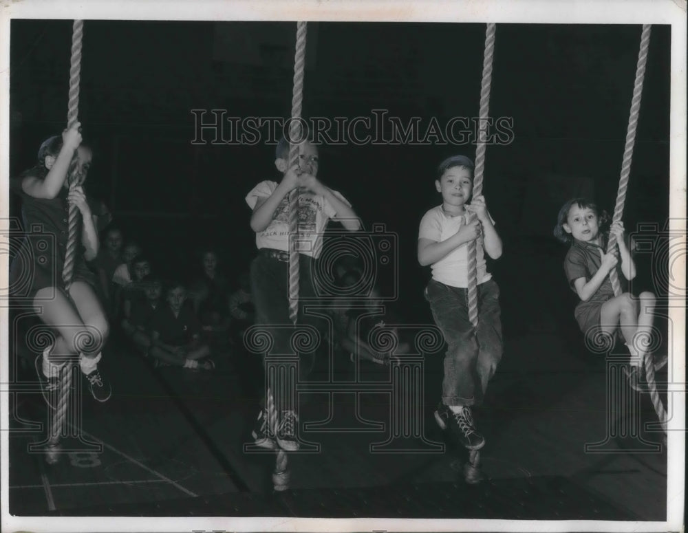 1953 Press Photo W.C. Bryant School, C. Gulmi, James Wyman, R. Krepina, Klaehn