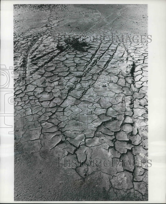 1968 Press Photo Nature's gallery of mud places