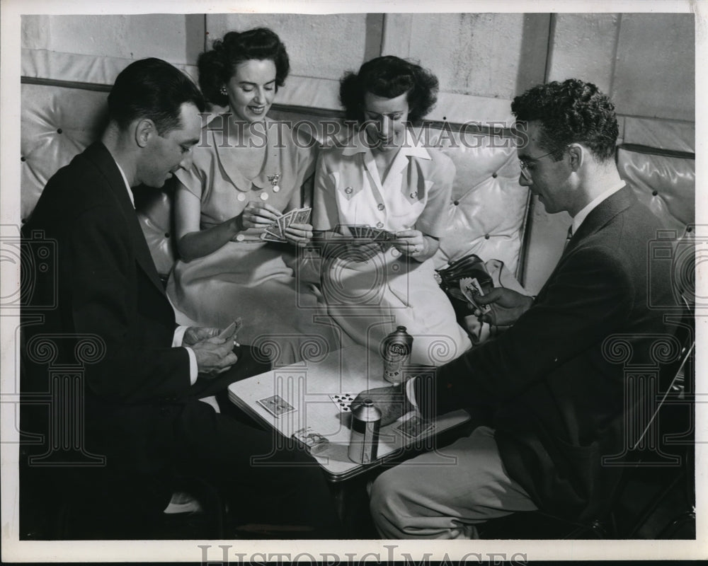 Press Photo Frank Martin Miss Jerry McBride Mr and Mrs Paul Harsell