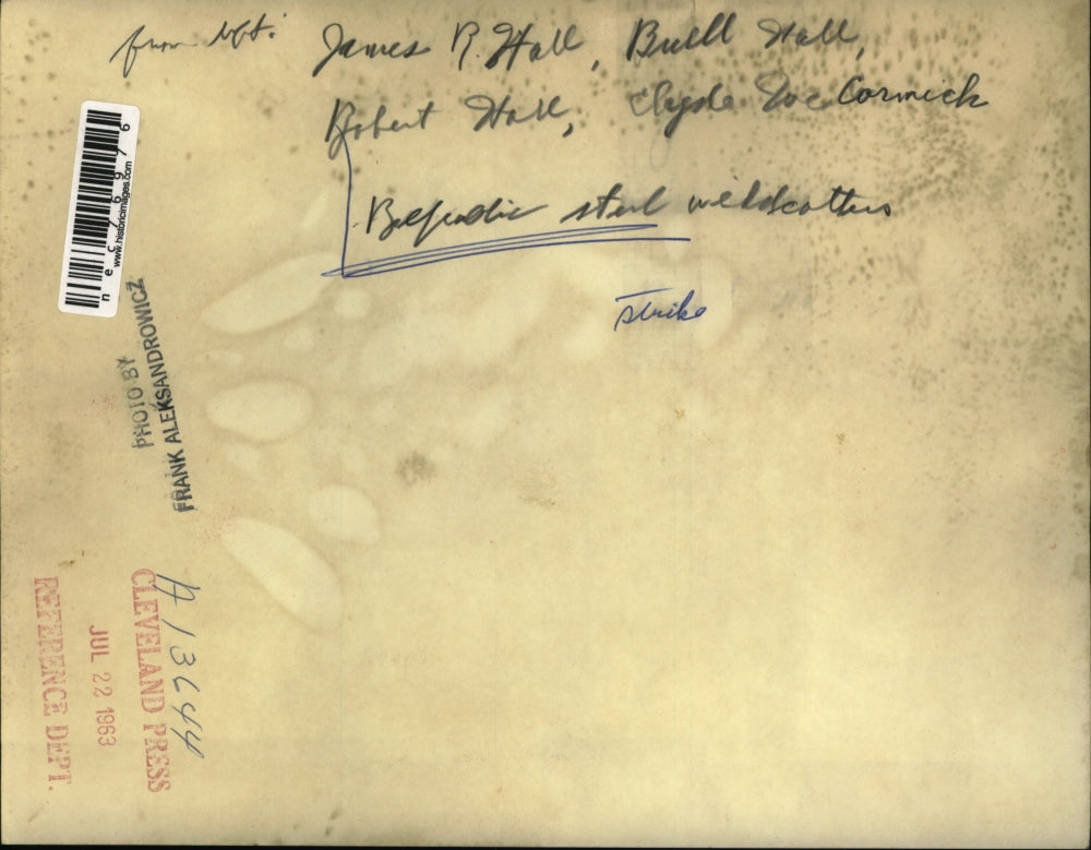 1963 Press Photo James R Hall Buell Hall Robert Hall Clyde McCormick