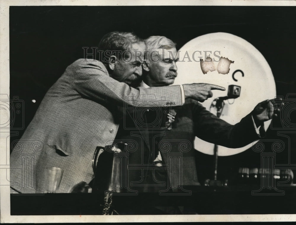1932 Press Photo Gov Alfaalfa Bill Murray speaking at Democratic Convention