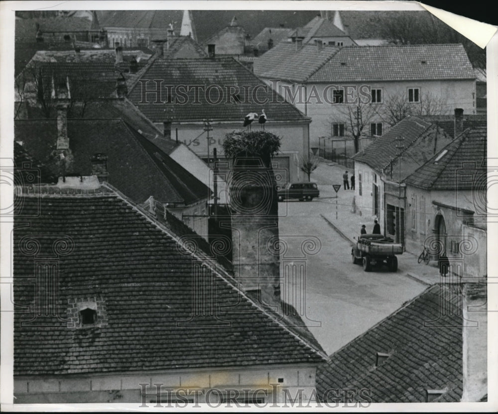 1958 Press Photo Scene from the Village of Rust, noted for its wine