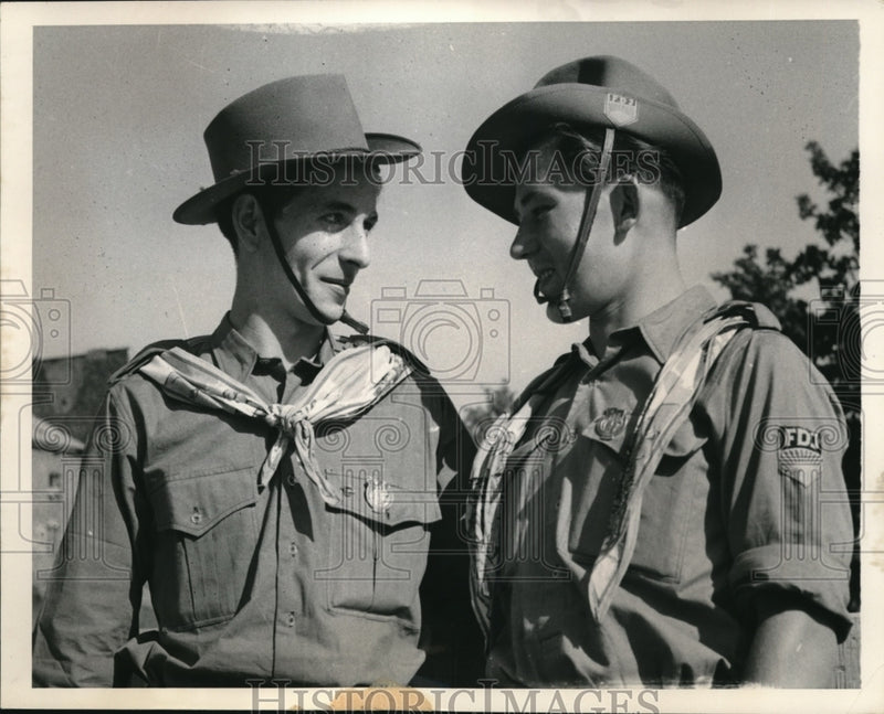 Load image into Gallery viewer, 1954 Press Photo New uniform of East German Org. Frei Deutsche Jugend, FDJ
