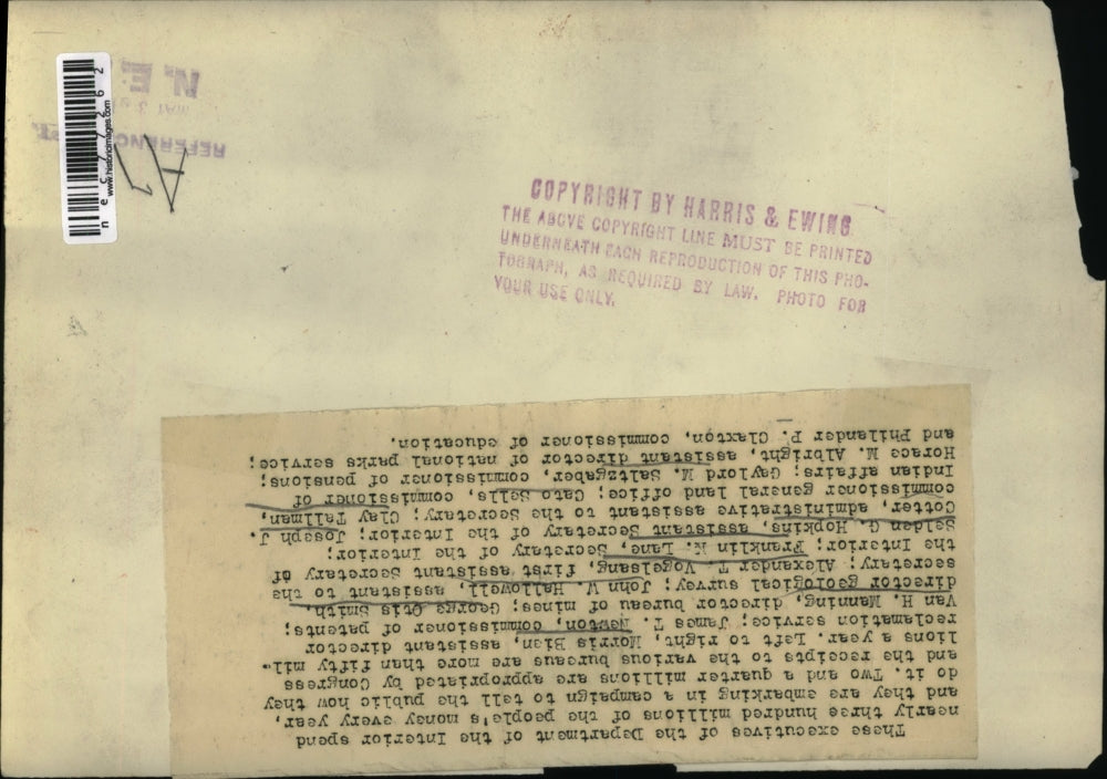 Press Photo Executives of the Department of the Interior