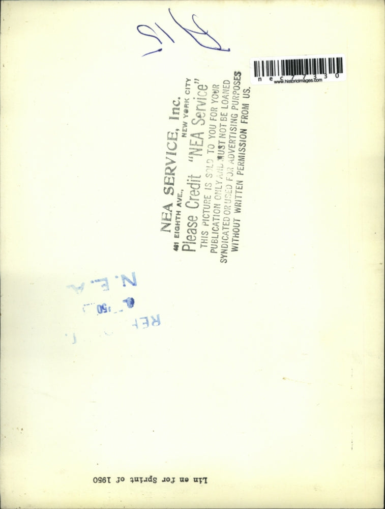 1950 Press Photo Linen for Sprint of 1950