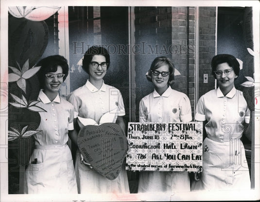 1964 Press Photo Jane Decker, Martha Williams, Mary Lou Longsworth,