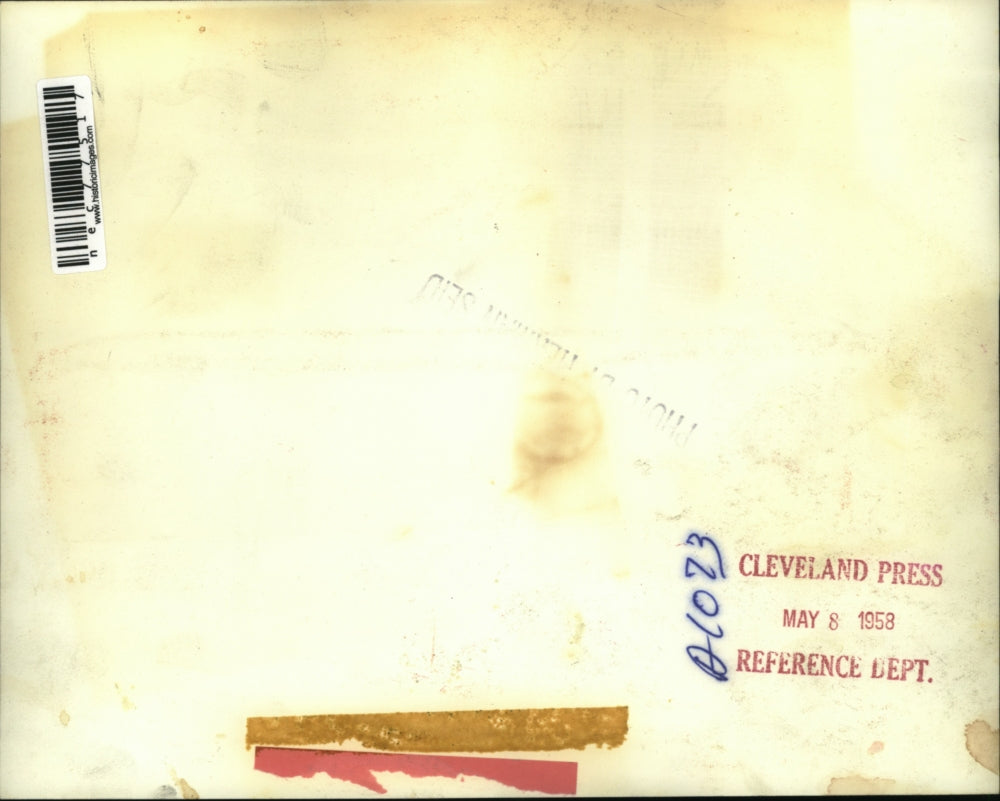 1958 Press Photo Boys' class picture before a road trip