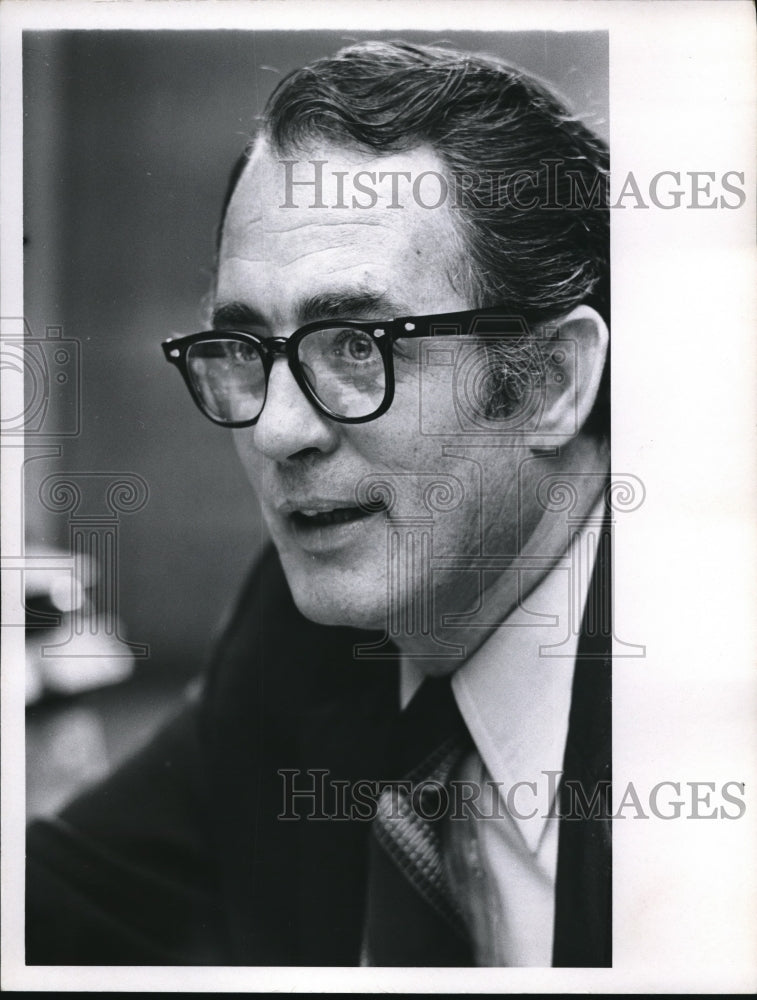 1971 Press Photo George W O'Brien safety director in Cleveland, Ohio