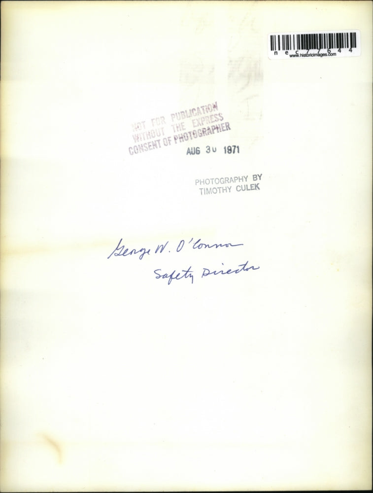 1971 Press Photo George W O'Brien safety director in Cleveland, Ohio