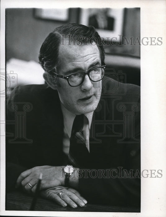 1971 Press Photo Cleveland safety director George W O'Connor
