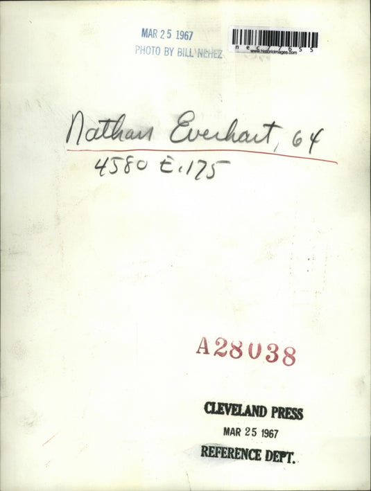 1967 Press Photo Nathan Everhart, 64