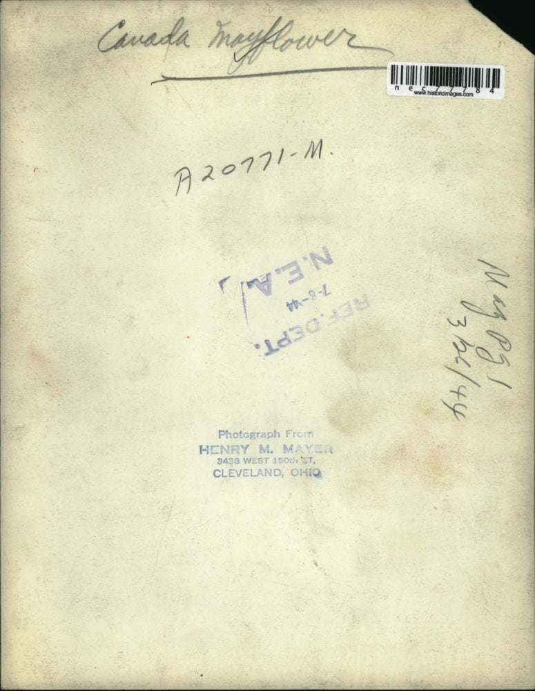 1944 Press Photo Canada Mayflower