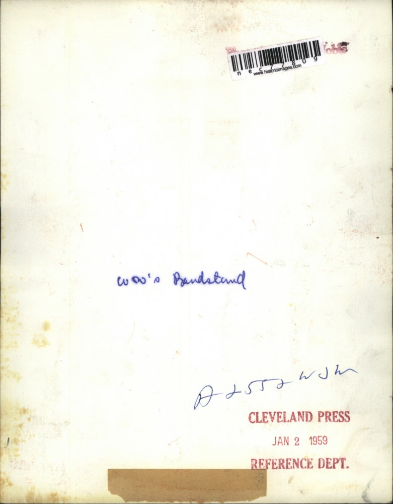 1959 Press Photo WUP's Bandstand Dance