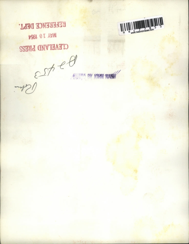 1954 Press Photo View Out Living Room Window