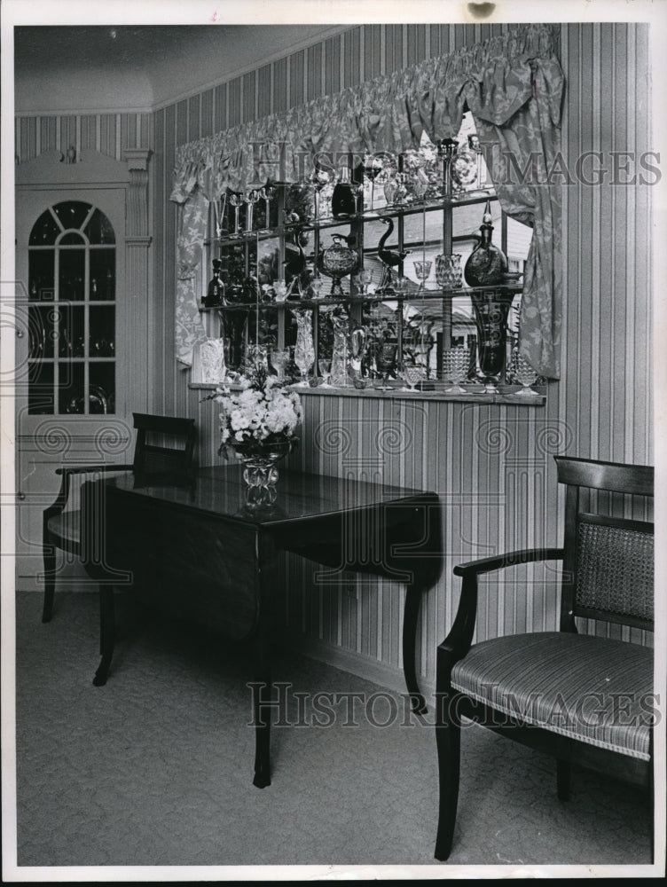 1966 Press Photo Interior view of home of Dr &amp; Mrs Emerson Berry, Cleveland- Historic Images