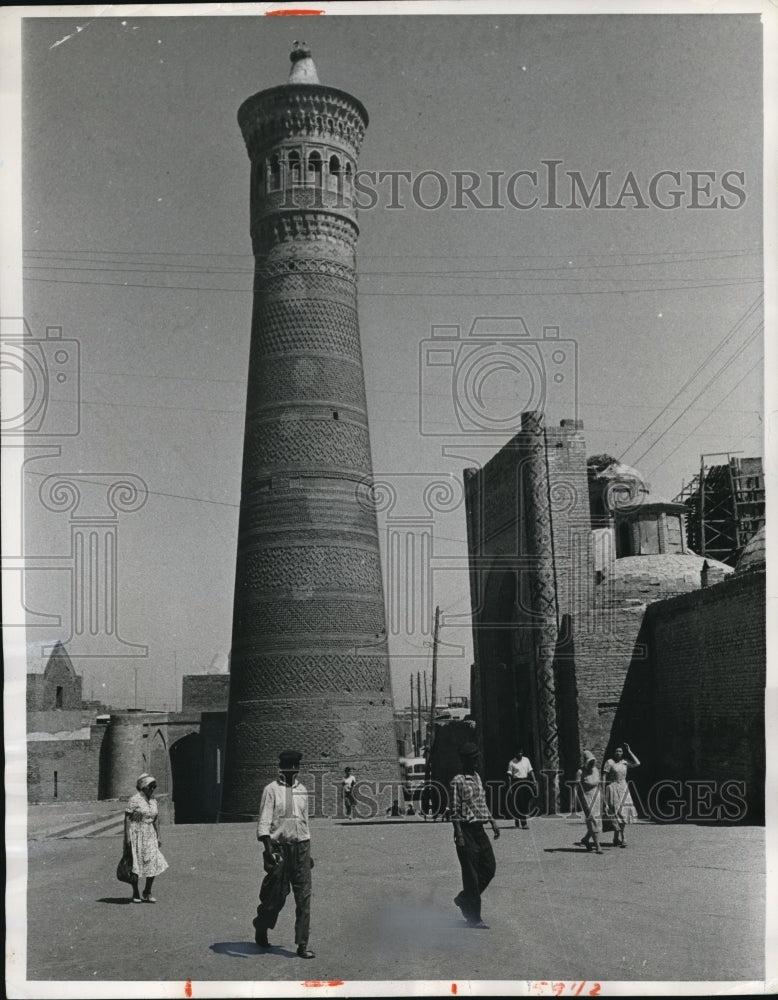 1964 Press Photo Bukhara Tower of Death in Samarkand