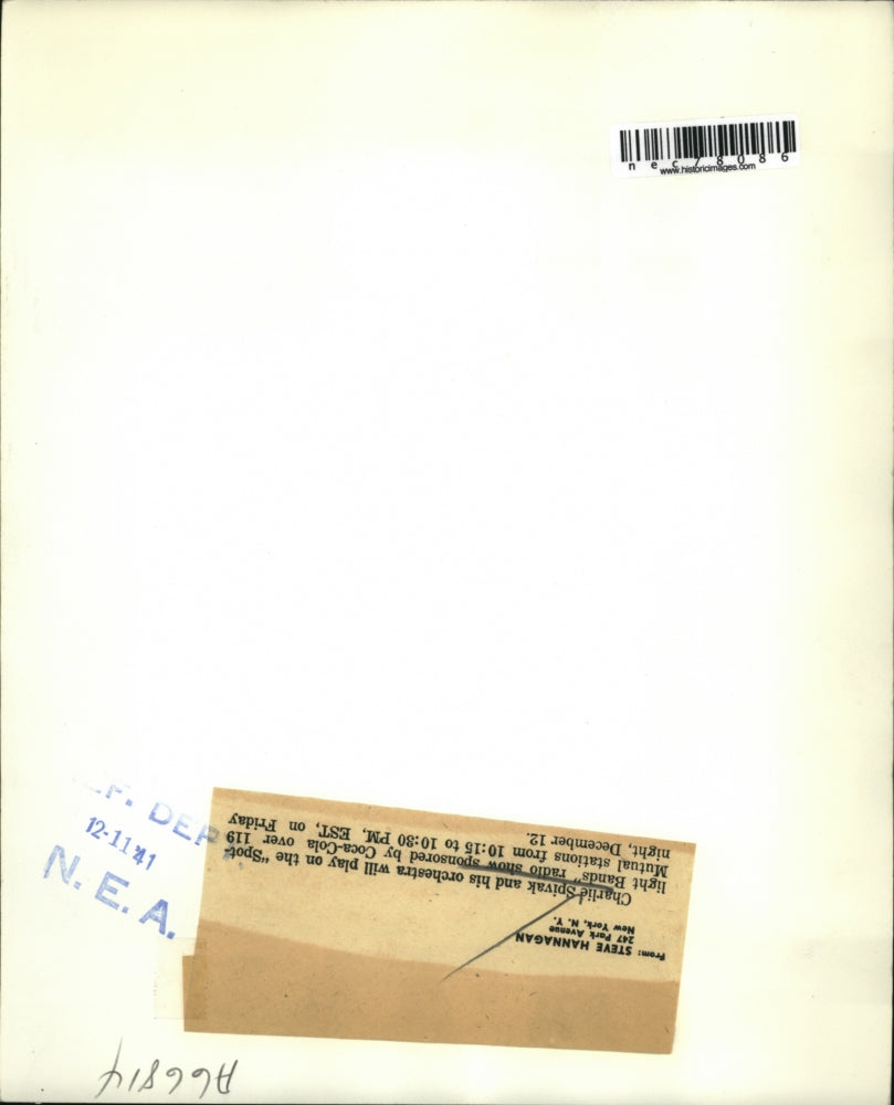 1941 Press Photo orchestra leader Charlie Spivak